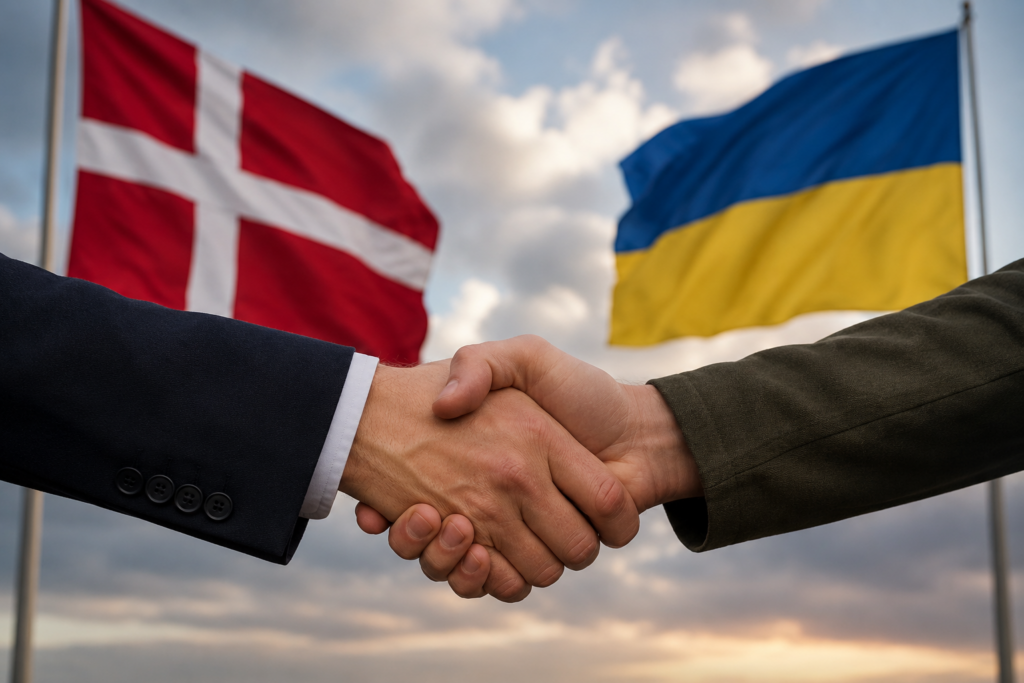 Mette Frederiksen og Volodymyr Zelenskyj underskriver dansk-ukrainsk forsvarsaftale