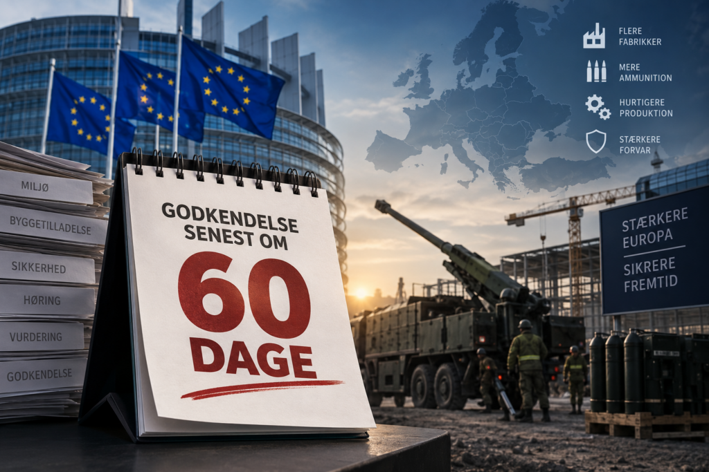 60 dage til godkendelse af ammunition