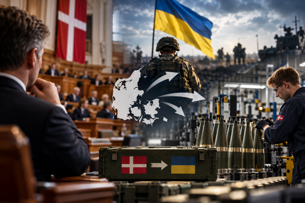 Dansk støtte til Ukraine i krig