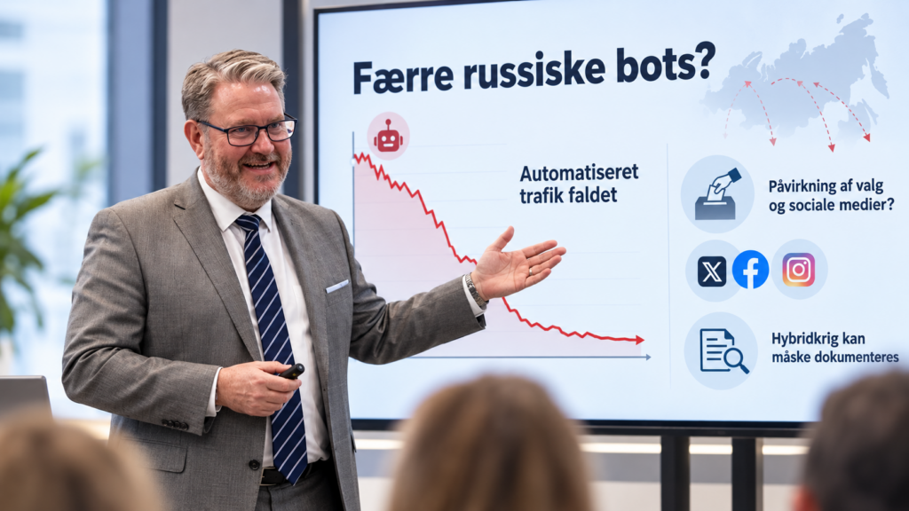 Pressebriefing om faldende russiske bots. Henrik Havn-Nissen